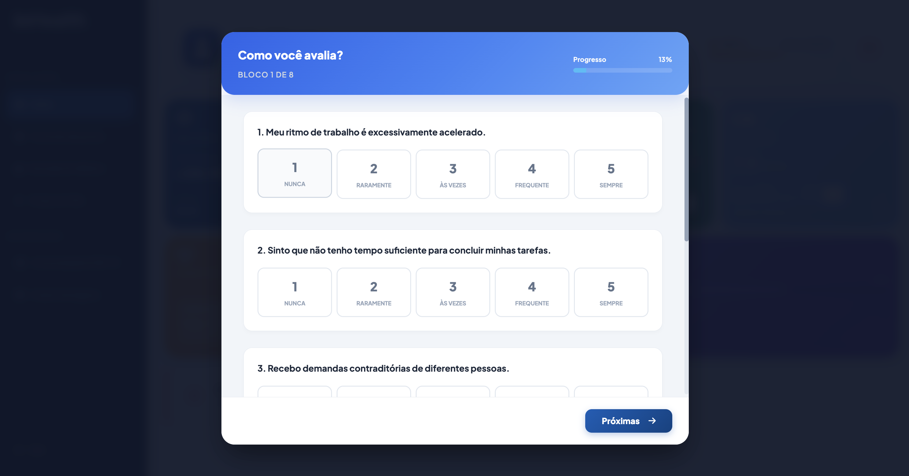 Avaliação Psicossocial Escala